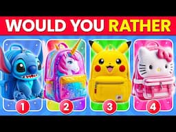 Would You Rather...? Build Your Fantasy World 🤑❤️🌈✨ SCHOOL Edition 🎒🍏