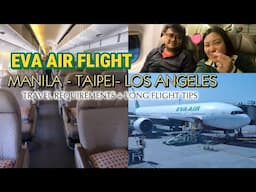 Eva Air Manila to Los Angeles Flight 🇺🇲 | Premium Economy Class