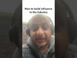 How to build influence in the industry #cybersecurity