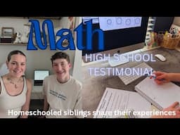 MY HOMESCHOOL SENIORS EXPERIENCE WITH SHORMANN MATHEMATICS||HONEST TESTIMONIALS