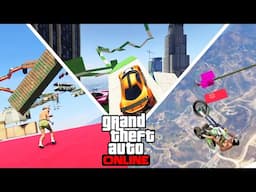 ON LES FAIT RAGER UN MAX ! ALLER RETOUR ET HARD PARKOUR ! (GTA ONLINE COURSES IMPOSSIBLES)