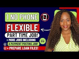 ✅ 1 NO PHONE FLEXIBLE PART TIME JOB! + NO PHONE PAYMENT POSTING JOB! WORK FROM HOME JOBS 2025
