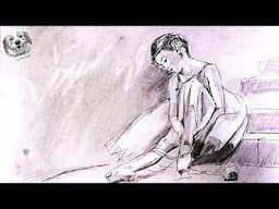 How to draw a girl ballerina with a pencil in a different way: How to Draw with Powder and Eraser