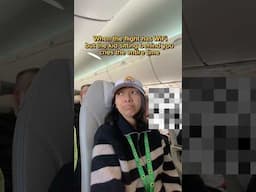 When the kid next to you on a flight cries the entire time 😭 #travel #relatable #shorts