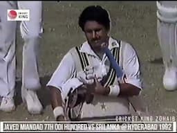 Javed Miandad 7th Odi Hundred against Srilanka Gave Pakistan 3-0 Lead in 5 Match Series 1991-92