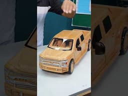 DIY Project - Ford out of wood #woodcar #craft #woodart #woodcarving #woodencar #diy #diyproject