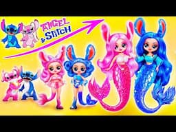 Angel and Stitch Mermaid Growing Up! LOL OMG DIYs & Doll Crafts