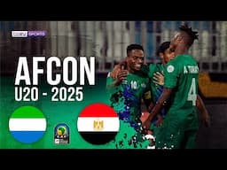 Sierra Leone U-20 vs Egypt U-20 | AFCON 2025 U20 HIGHLIGHTS | 04/30/25 | beIN SPORTS USA