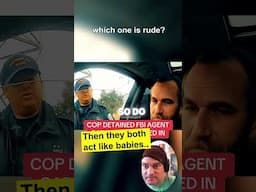 cop and driver argue like children.. #police #cops #policeofficer  #crazy