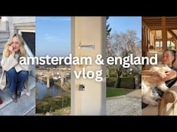 amsterdam & england vlog | busy days as a influencer/co-founder & travelling home to visit family