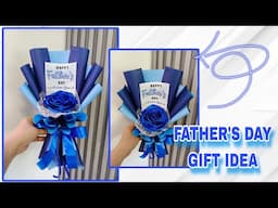 Father's Day Gift Idea | Single Satin Rose Bouquet