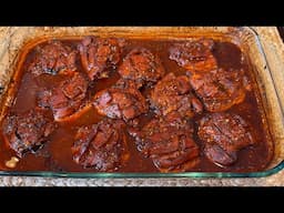 Juicy Oven-Baked Chicken Thighs Sweet, Spicy & Full Of Flavor