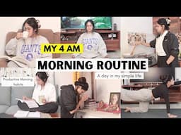 HONEST *4 AM MORNING ROUTINE * | How my life looks daily ✨ Anukriti Lamaniya