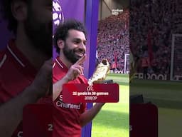 A look at Mo Salah's remarkable consistency in the PL  ⏩️ his goal totals, season by season.