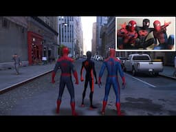 SPIDERMAN ACROSS INTO ANIMATED UNIVERSE PLAYING SPIDERMAN 2 (FUNNY FREE ROAM GAMEPLAY)