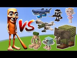 TUNG TUNG SAHUR VS TODOS MEMES BRAINROT NO MINECRAFT!! (Batalha de Monstros)