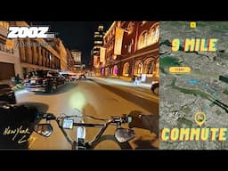 NYC Commute Experience: Insta360 X5 Night Test Ride on the Zooz| eBike POV