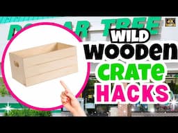 Everybody will want to make these! Dollar Tree Wood Crate DIY Hacks