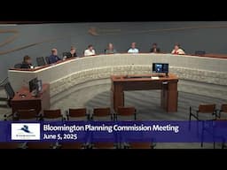 June 5, 2025 Bloomington Planning Commission Meeting
