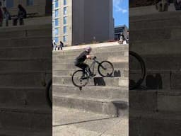 Fastest way up the stairs! @marin_bikes  #madeforfun