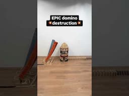 Satisfying domino tricks with planks!