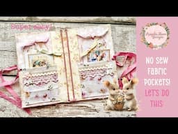 No Sew Fabric Pockets. Super Easy! Lets do this!
