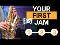 Your First Easy Jazz Jam on Saxophone   Beginner Sax Lesson