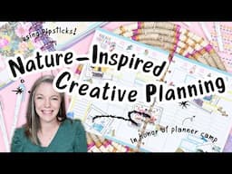 Nature Inspired Creative Planning | Camp-Themed Catch-All Spread with Pipsticks