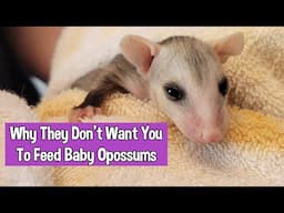 Why They Don't Want You To Feed The Baby Opossums