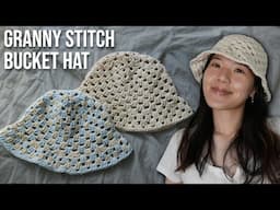 Granny Stitch Bucket Hat Tutorial | Crochet Mesh Bucket Hat