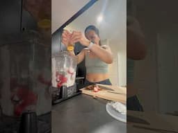 making a protein smoothie post run #fatloss #runwithme