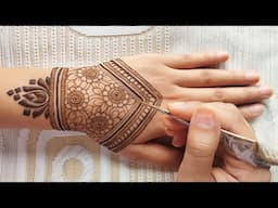 Easy Eid mehndi design | Simple mehendi design back hand | Mehandi design | Mehndi design back hand