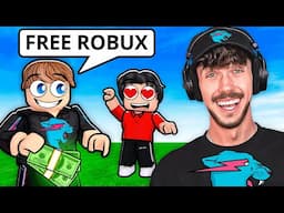 I Fooled a 9 Year Old To Think I'm MrBeast in Roblox!