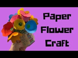 Simple Crafts for Kids- Paper Flower Craft [Step-by-step guide for kids to follow]
