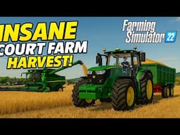 MY BIGGEST FARMING OPERATION at Court Farm | Farming Simulator 22