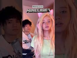 Making us as MINECRAFT figures!😳😩 | JULIA GISELLA @mariusleqi #minecraft