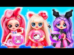 Hello Kitty, Kuromi and My Melody on The Plane! DIYs for Dolls LOL OMG