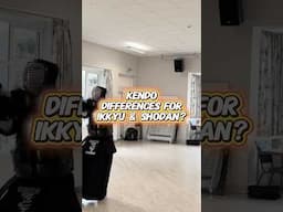 Kendo Differences for Ikkyu & Shodan #kendo #kendoislife #kendostar