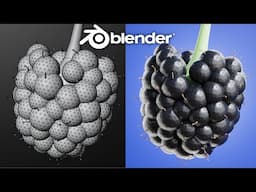 Blender Blackberry With Geometry Nodes  | HD Tutorial