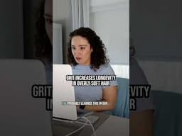 Grit Increases Longevity in Overly Soft #WavyCurly Hair