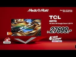Babalar Günü ve karne hediyelerinin Tam Zamanı! | TCL 4K Ultra HD Google Smart LED TV 27.699 TL!