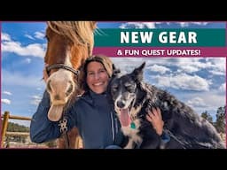 Unboxing new gear with my Icelandic horse & Border Collie! 🐴🐶
