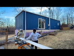 Shipping CONTAINER HOUSE Siding & Insulation PROGRESS