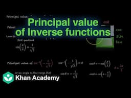 Principal value (Hinglish) | Inverse Trigonometric Functions | Grade 12 | Math | Khan Academy