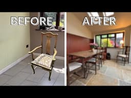 Vintage Oak Chair Revival & Transforming a Dining Room