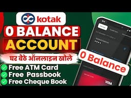 Kotak Mahindra Bank Open Account Zero Balance | Kotak 811 Zero Balance Account Features and Benefits