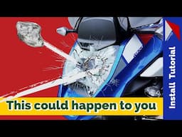 Installing Headlight Guard on BMW R1300 GS