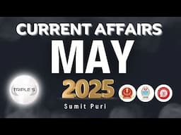 MAY 2025 : Best National and International Current Affairs - Marathon Lecture : SSC JKSSB Exam