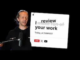 Reviewing your design work, live