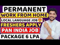 New Work From Home Jobs 2025 | Local Language Job 😍| Jobs For Fresher | Remote Jobs For Graduates